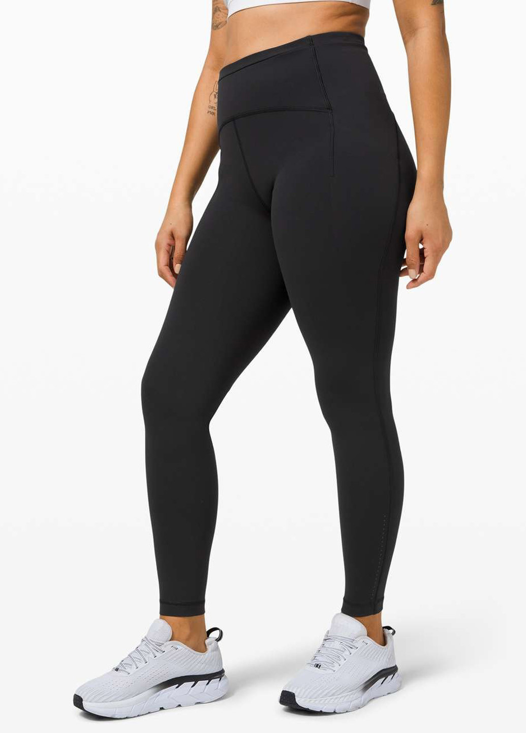 Черные демисезонные леггинсы Lululemon Athletica