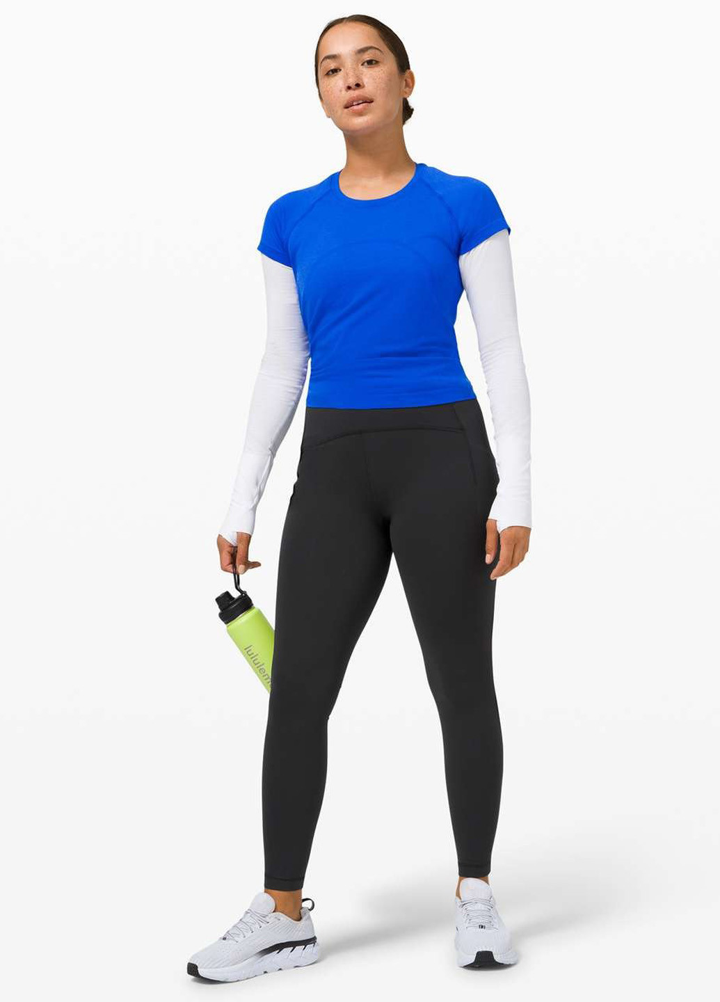 Черные демисезонные леггинсы Lululemon Athletica