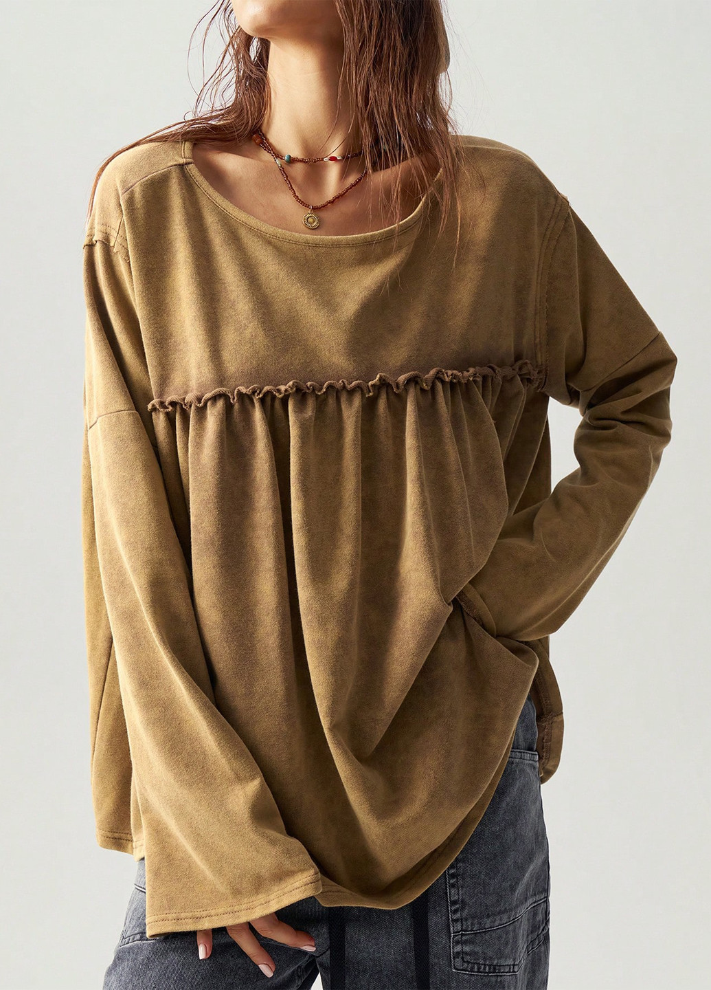 Горчичный демисезонный джемпер джемпер SHEIN