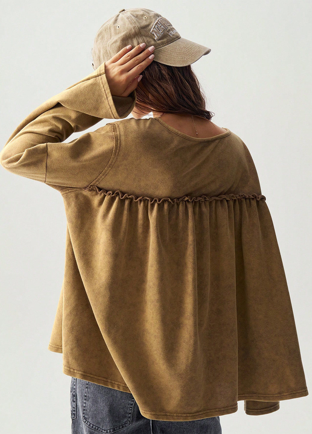 Горчичный демисезонный джемпер джемпер SHEIN