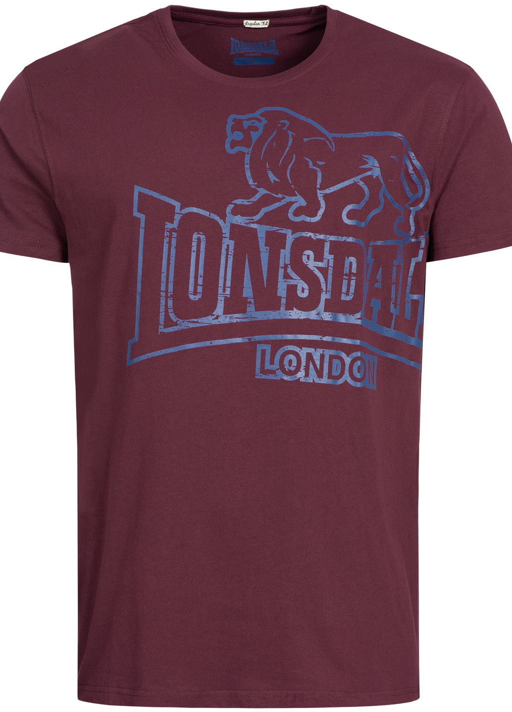 Бордовая футболка Lonsdale LANGSETT