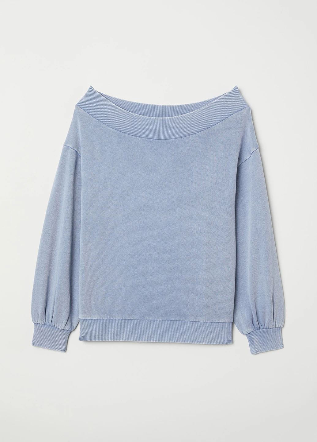Світло-синій світшот H&M складки (196781768)