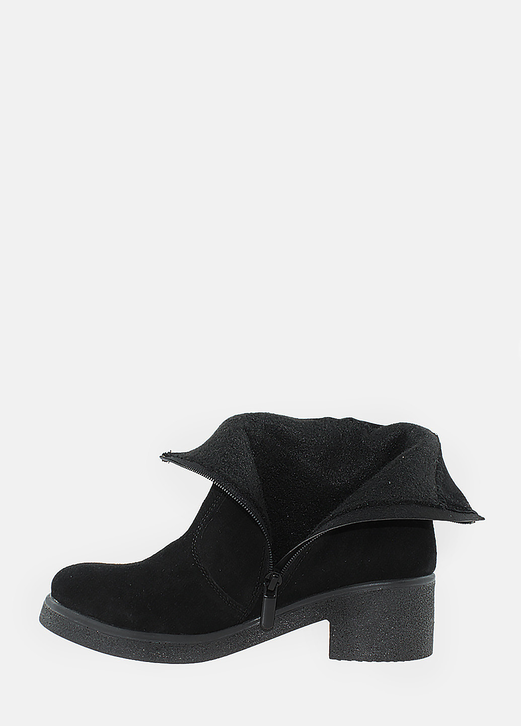 Осенние ботинки ra433-11 черный Alvista из натуральной замши