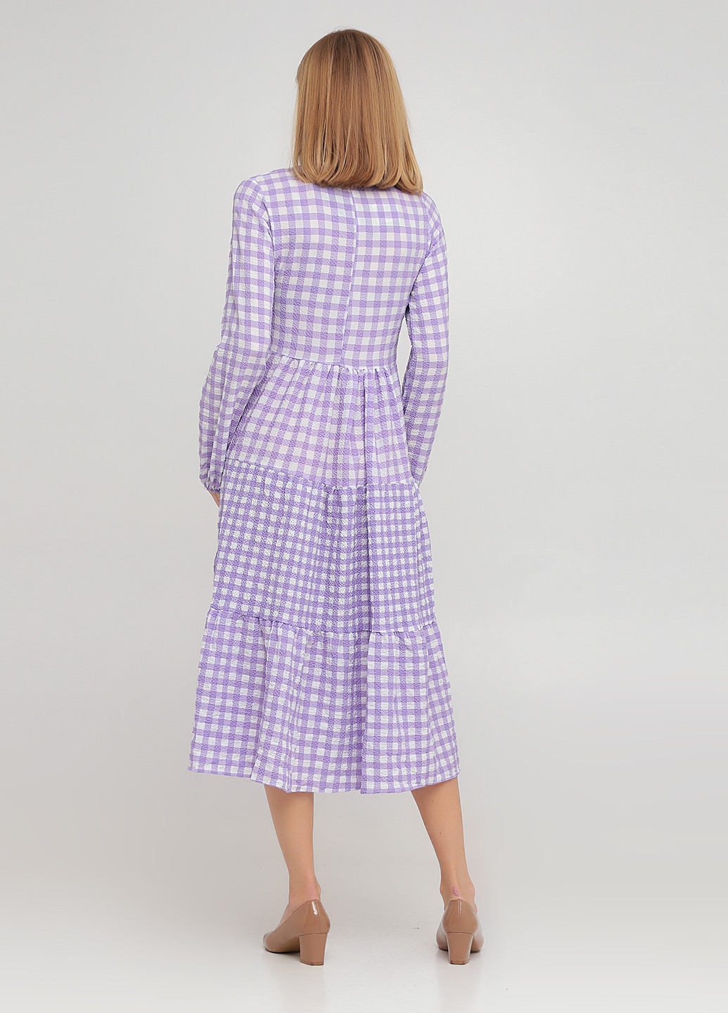 Бузкова кежуал сукня оверсайз Die&More в клітинку