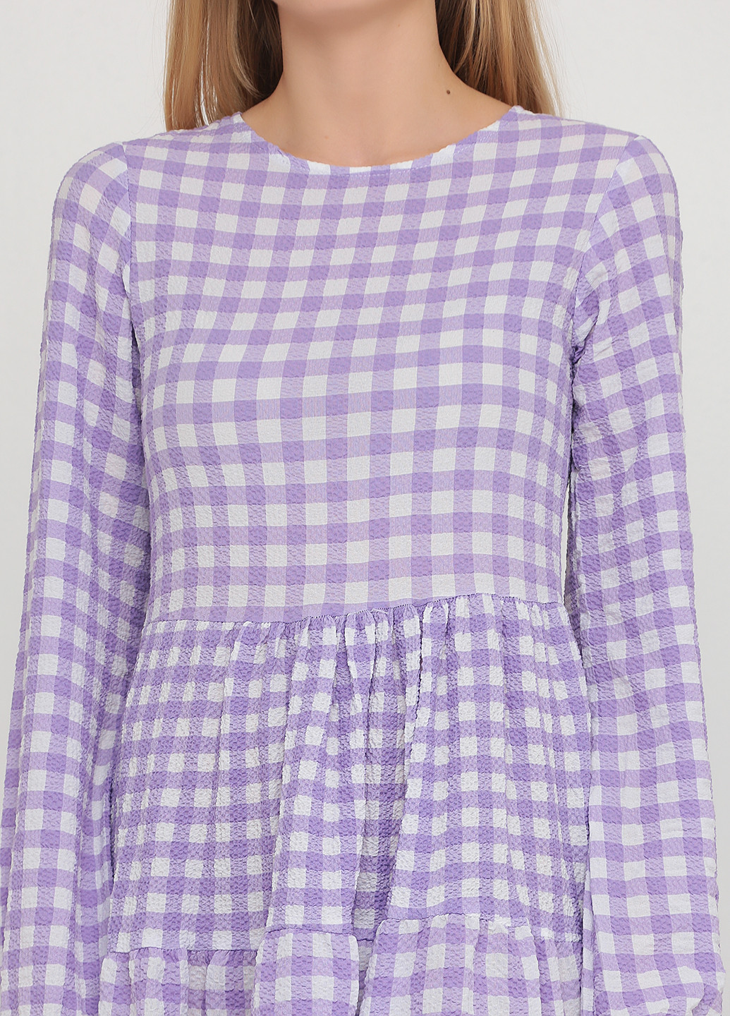 Бузкова кежуал сукня оверсайз Die&More в клітинку