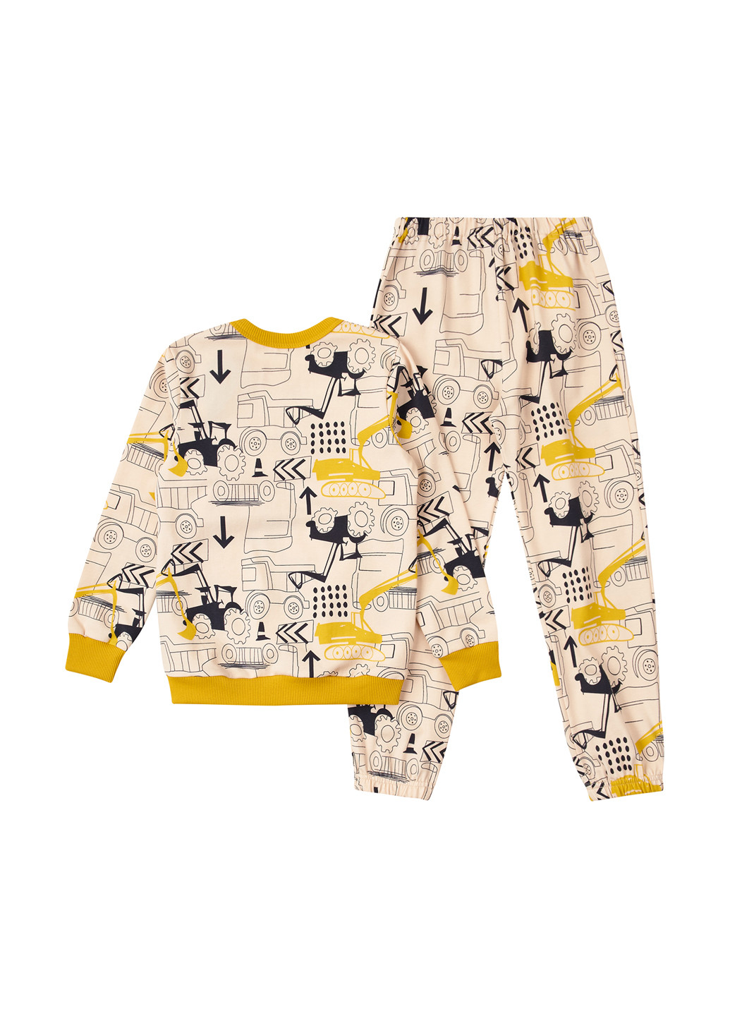 Молочная всесезон пижама (свитшот, брюки) свитшот + брюки Ляля