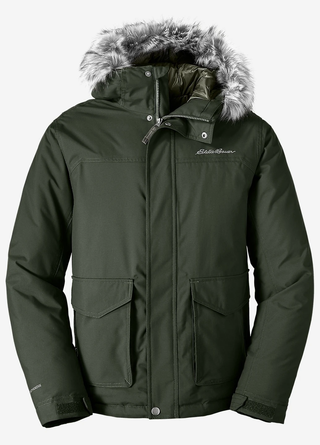 Темно-зелена демісезонна куртка Eddie Bauer