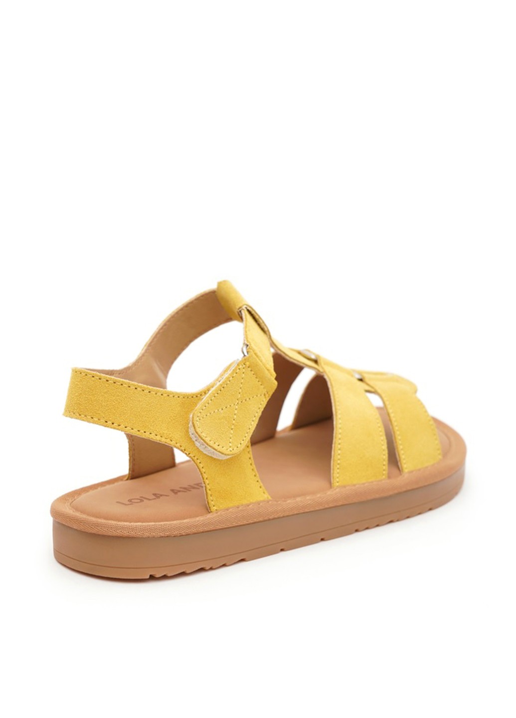 Желтые босоножки Lola Andy на липучке