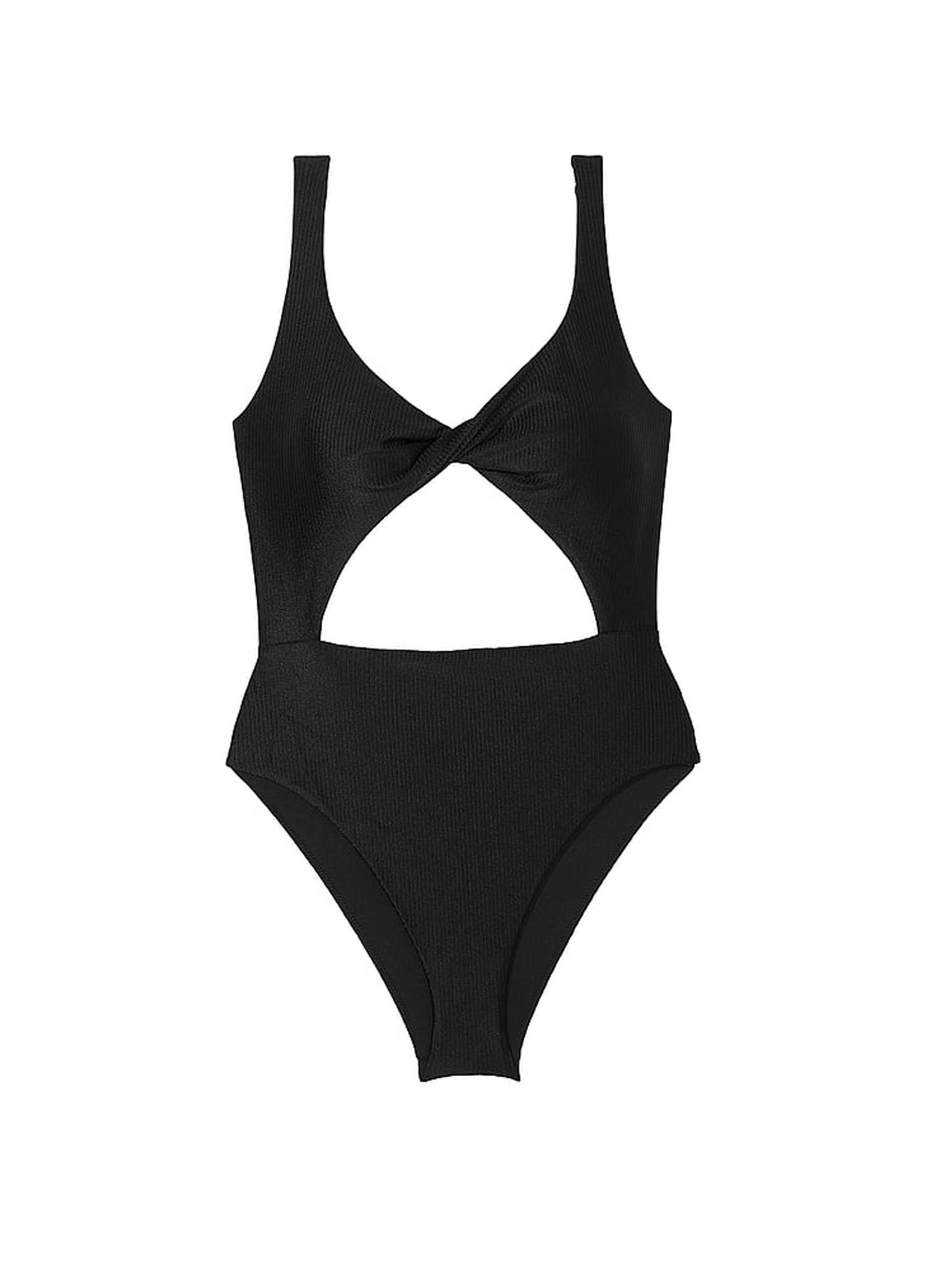 Черный летний купальник слитный Victoria's Secret