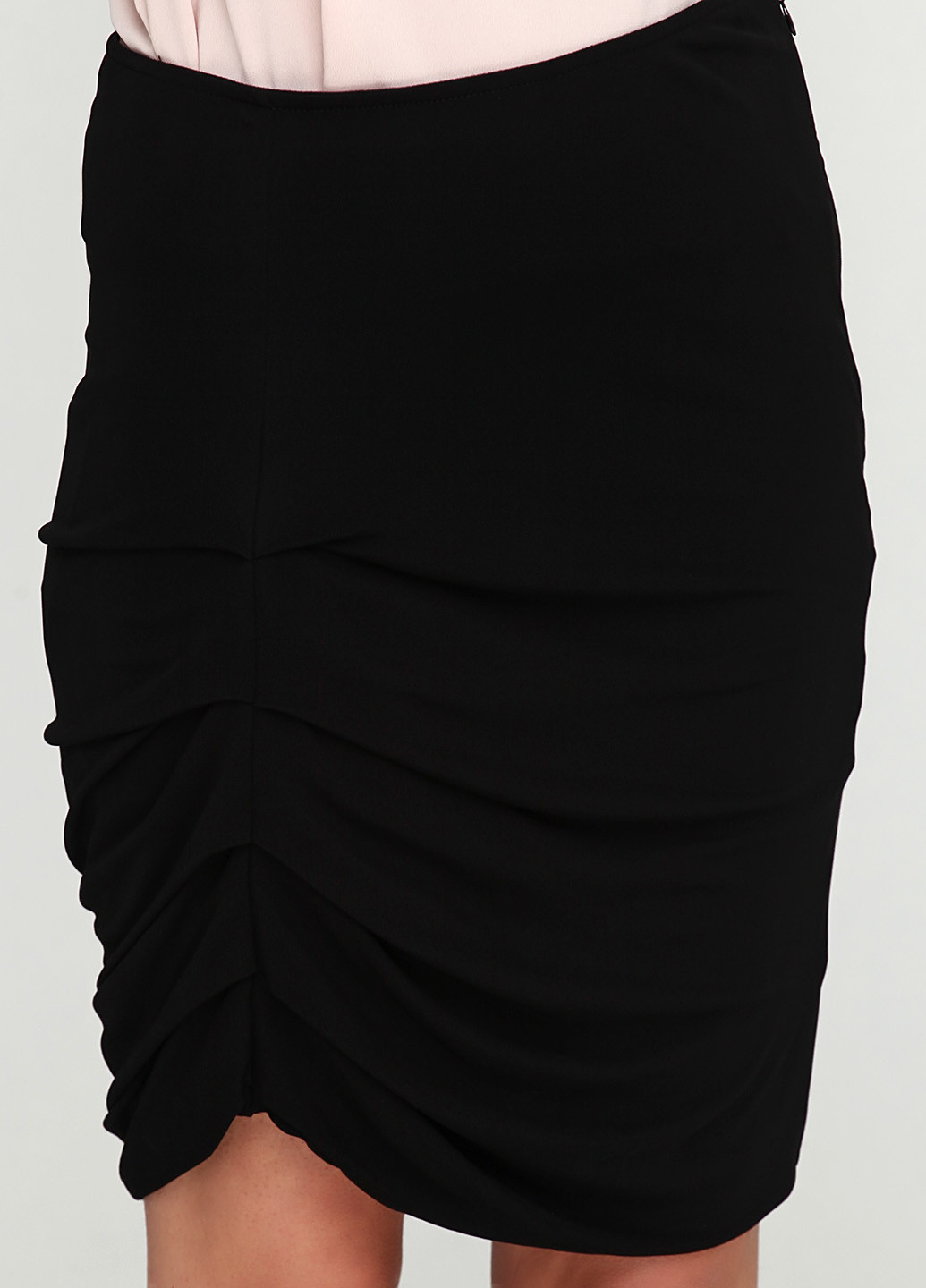 Черная кэжуал однотонная юбка Patrizia Pepe