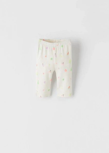 Лосини,молочний в візерунки, Zara Kids (254866814)