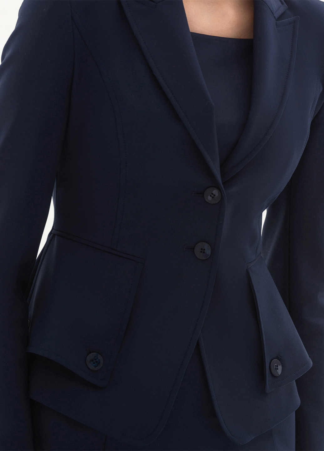 Синий женский жакет BGL однотонный - демисезонный