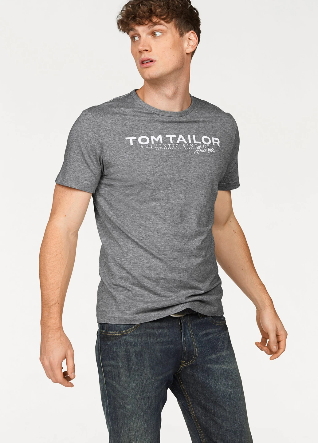 Серая футболка Tom Tailor