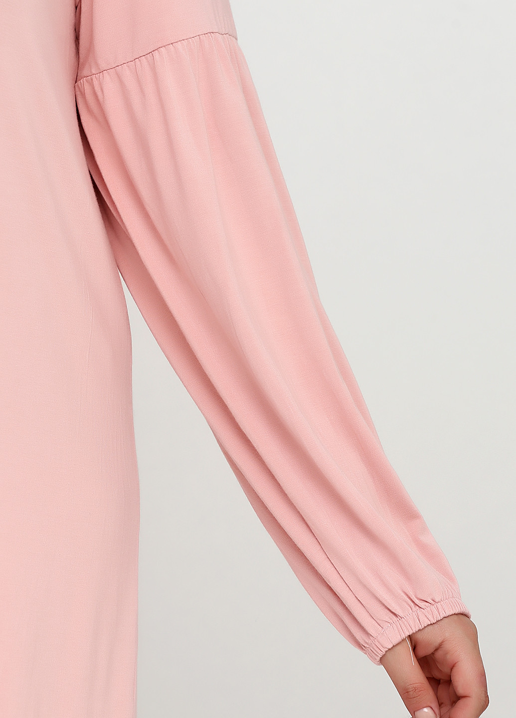 Светло-розовое кэжуал платье Adia Fashion однотонное
