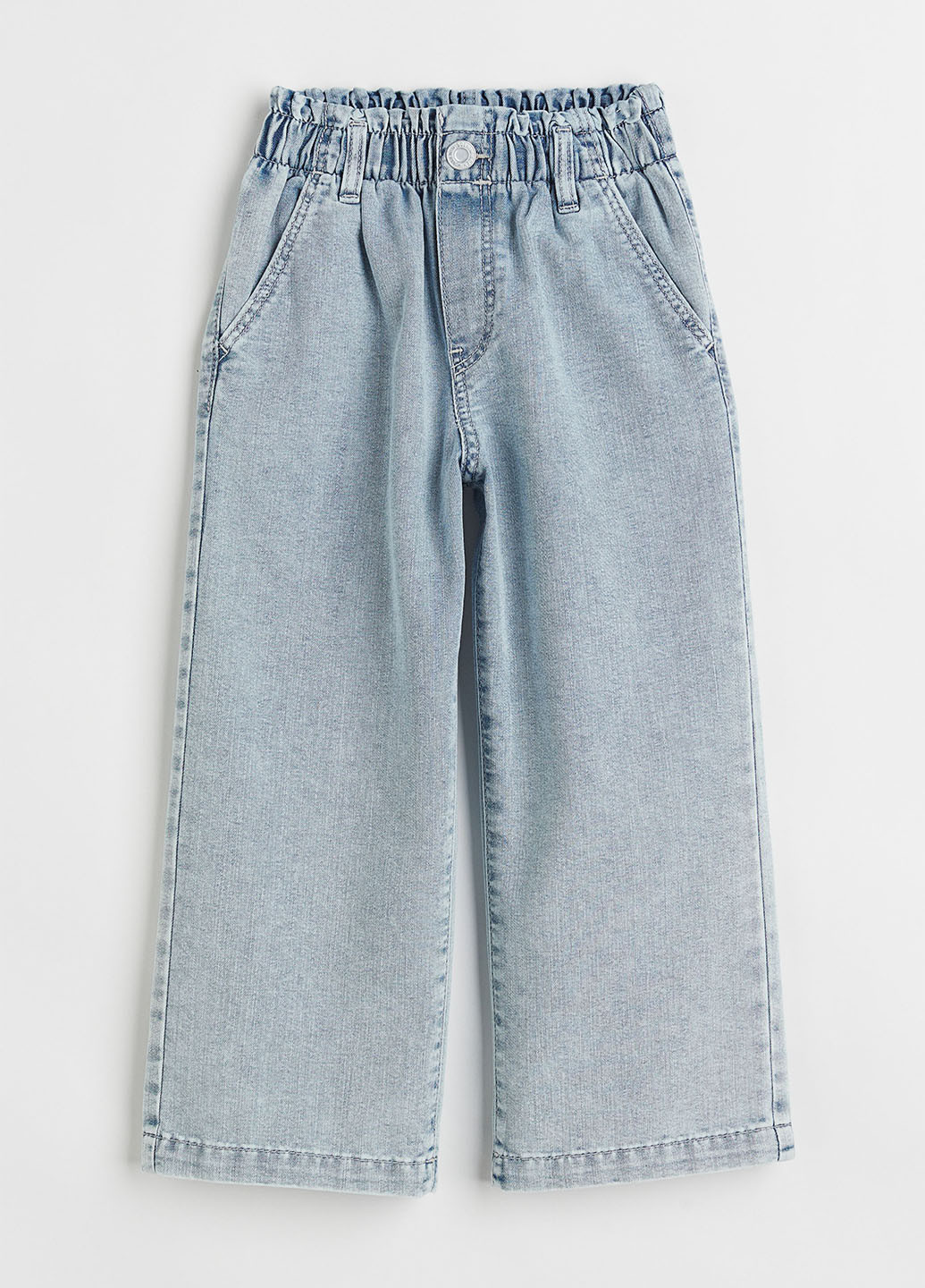 Голубые демисезонные прямые джинсы H&M