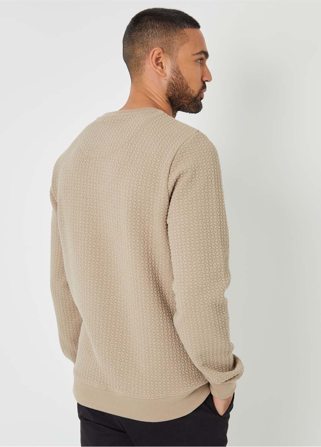 Бежевий світшот Threadbare однотонний (360893362)