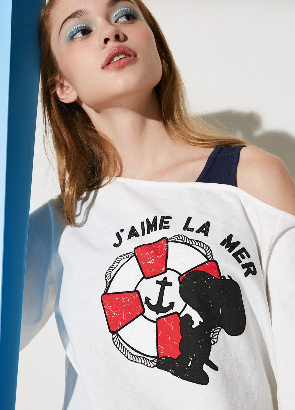 Синій комплект (топ, сукня) Only