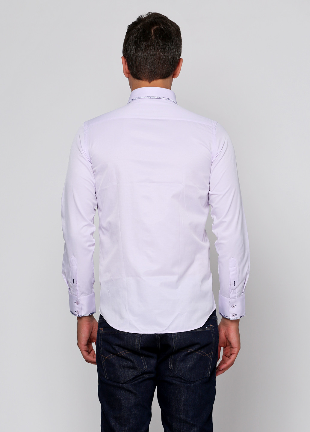 Сиреневая классическая рубашка Passaro