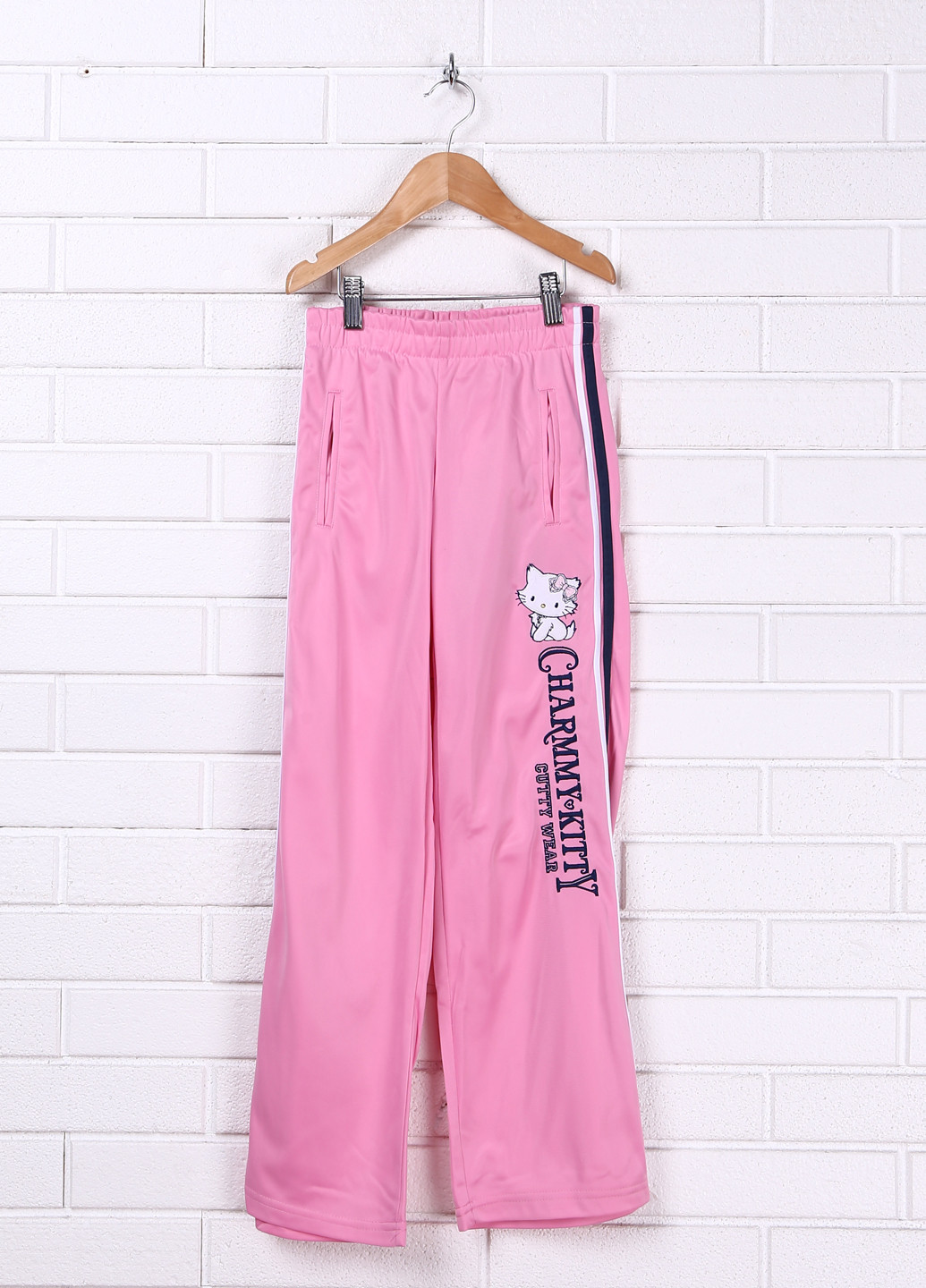 Розовые спортивные демисезонные со средней талией брюки Sun City