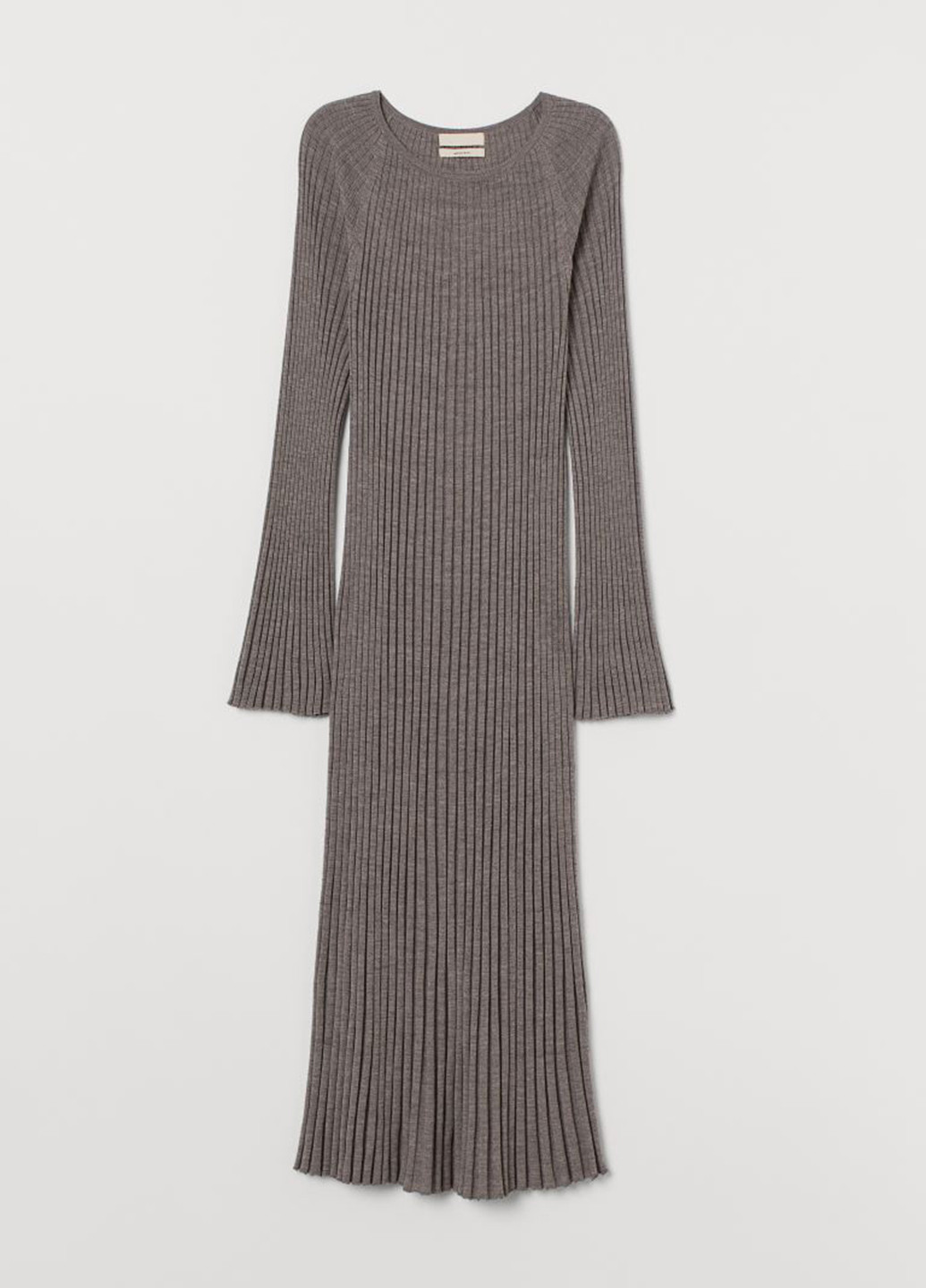 Кавова кежуал сукня сукня светр H&M меланжева