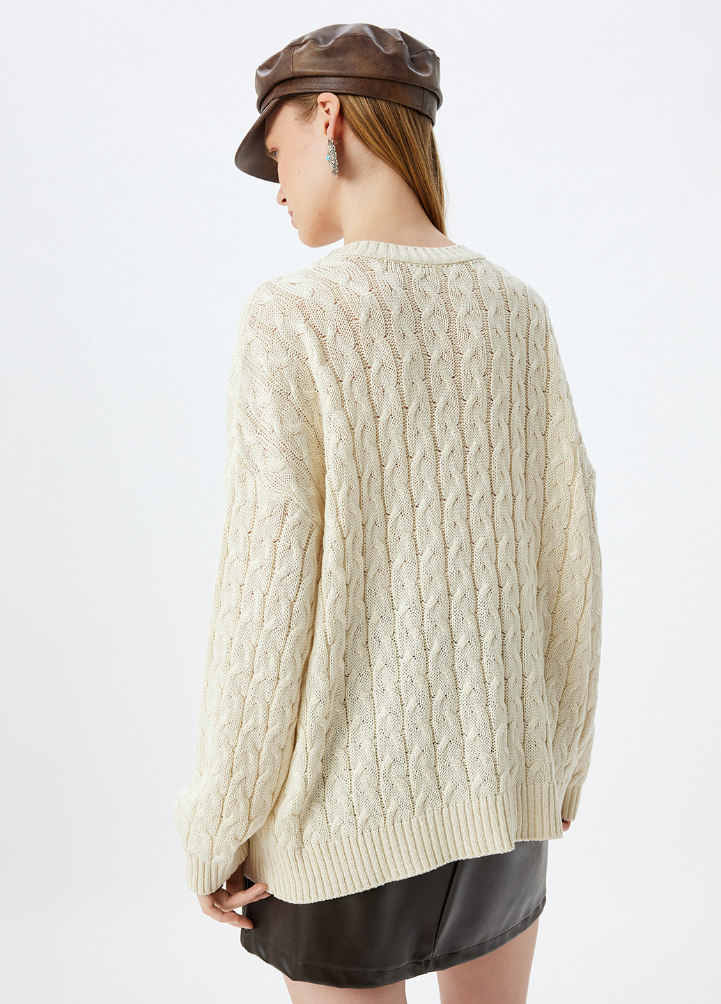 Светло-бежевый демисезонный свитер джемпер KOTON