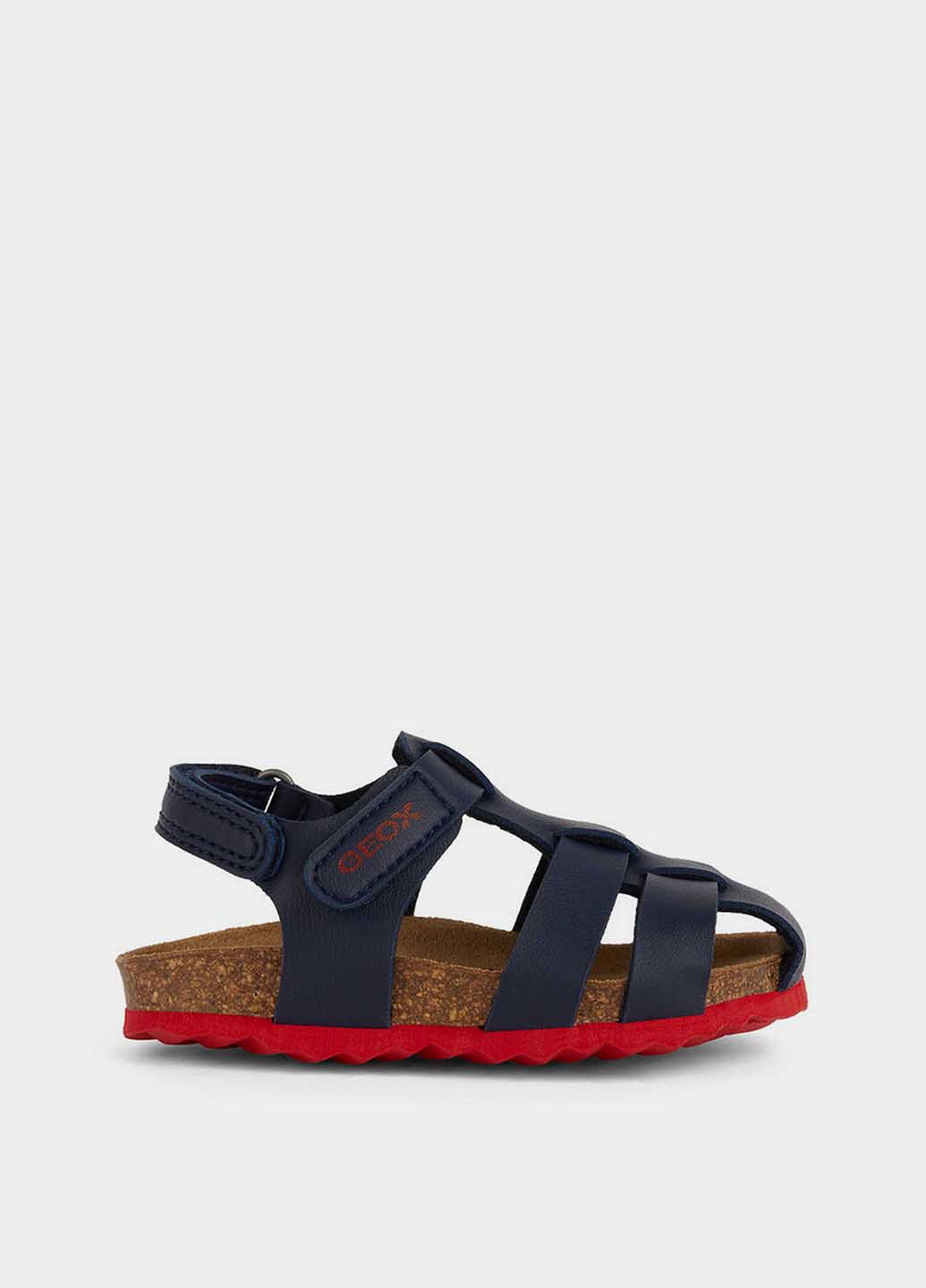 Синие кэжуал сандалии Geox на липучке