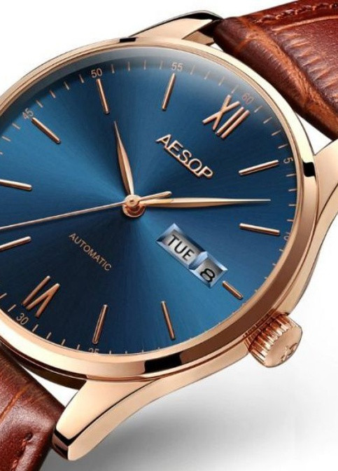 Чоловічі годинник Brown механічні Aesop (229053440)