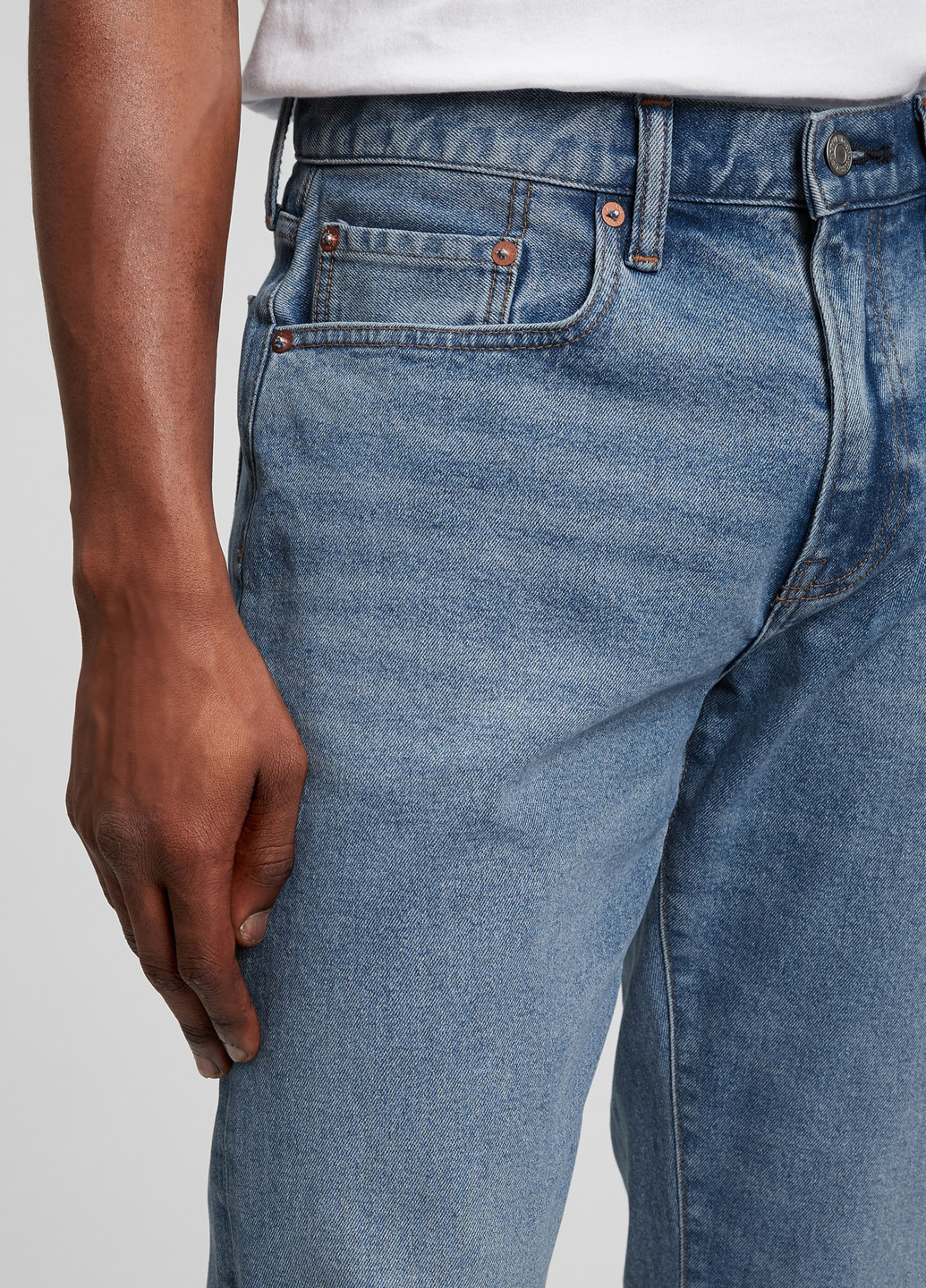 Голубые демисезонные джинсы Gap