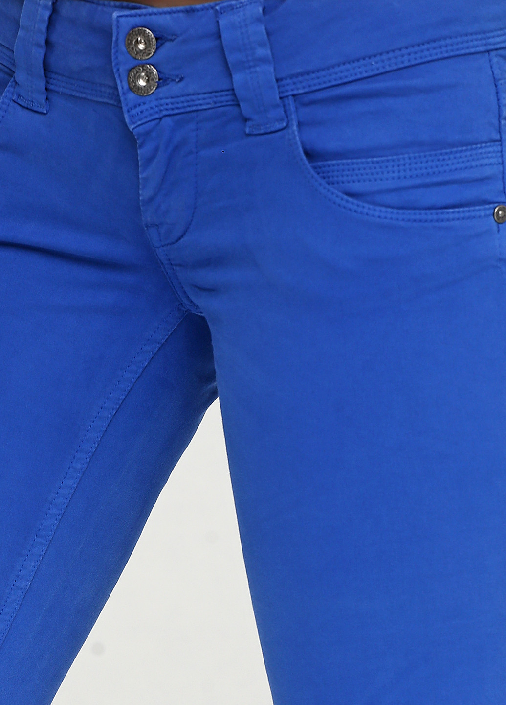 Синие кэжуал демисезонные зауженные брюки Pepe Jeans