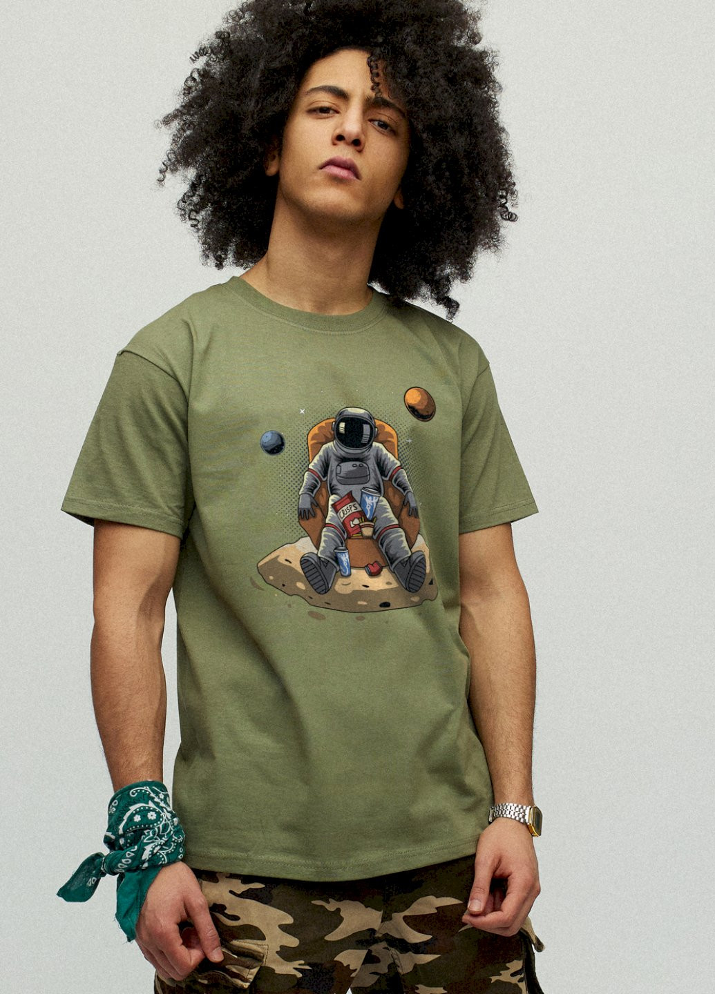 Хакі (оливкова) футболка чоловіча YAPPI