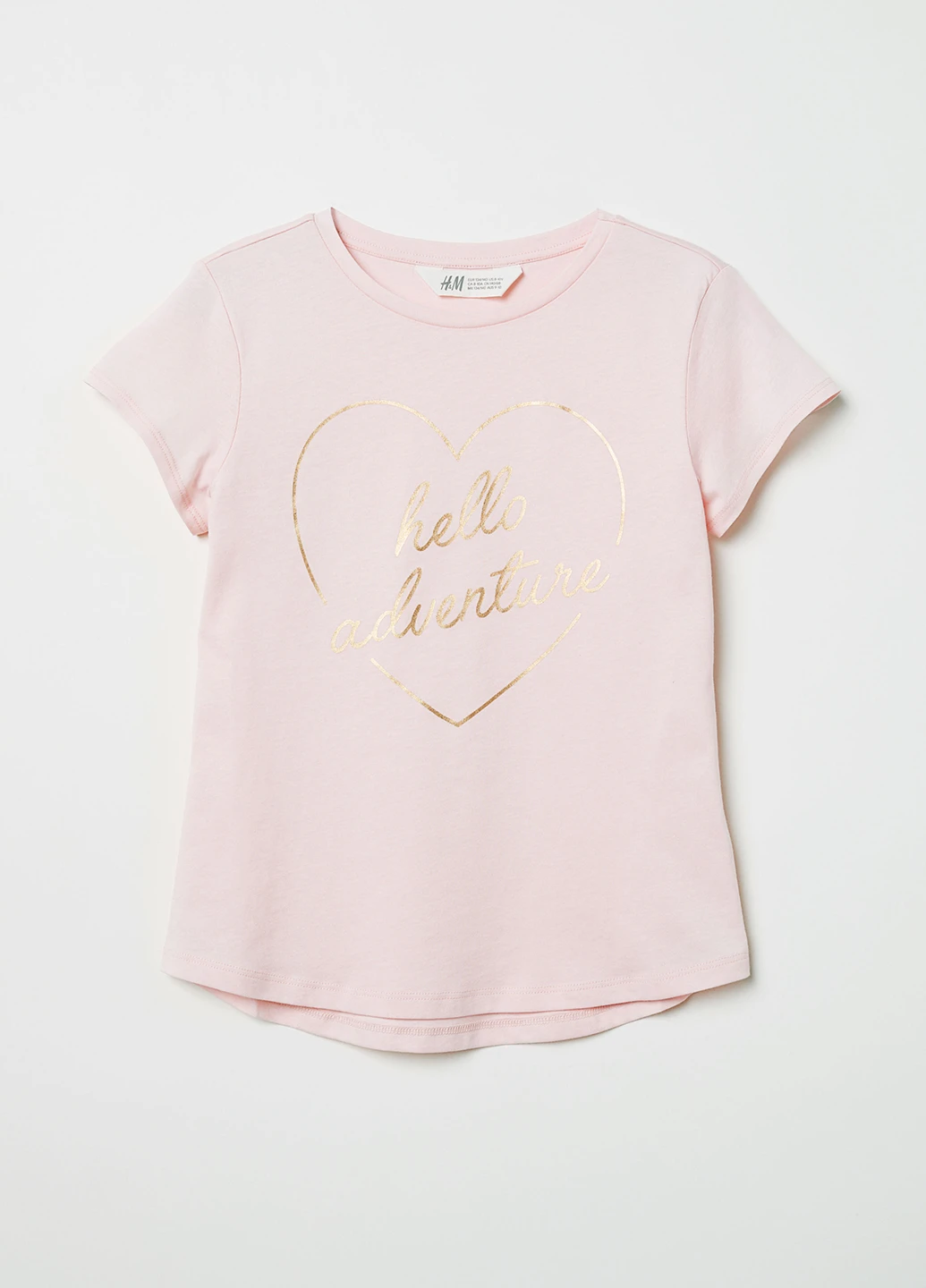 Рожево-лілова літня футболка H&M