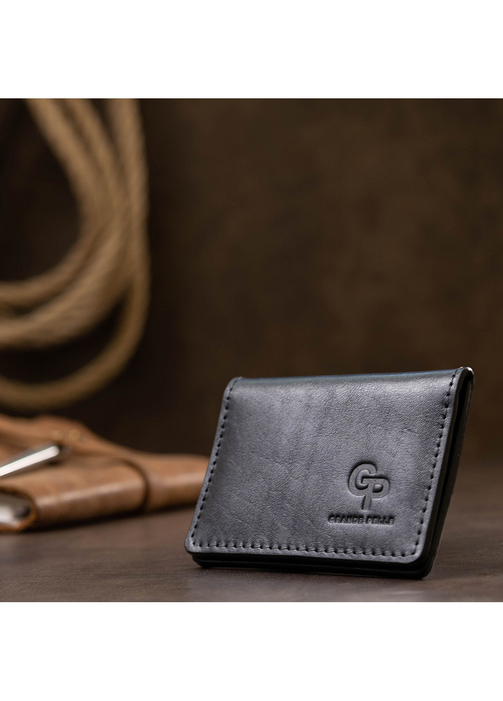 Кожаная обложка для документов 10х7,5х1 см Grande Pelle (252415069)