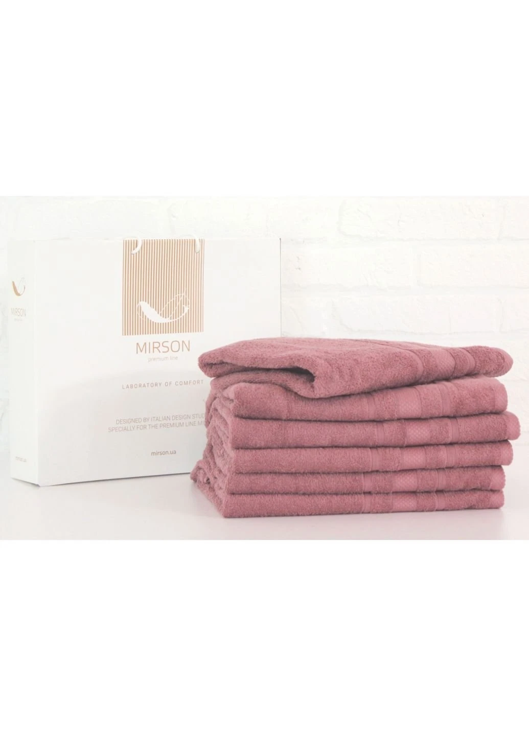 Полотенце MirSon набор банных №5083 Elite SoftNess Violet 70х140 6 шт (2200003524239) No Brand фиолетовый