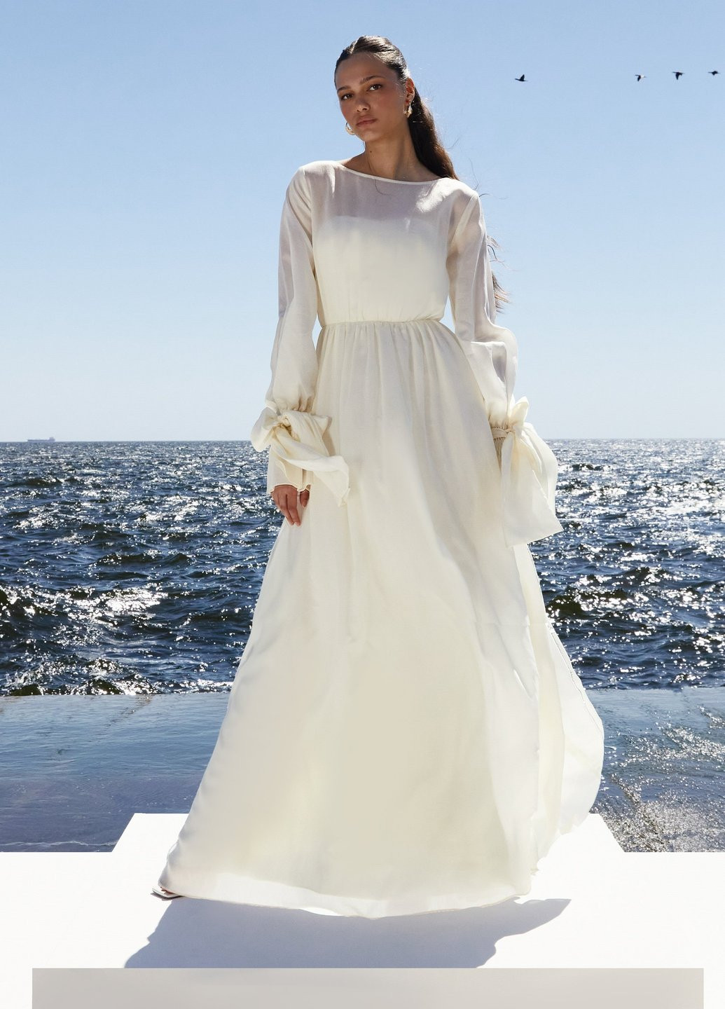 Молочна кежуал сукня а-силует Gepur однотонна