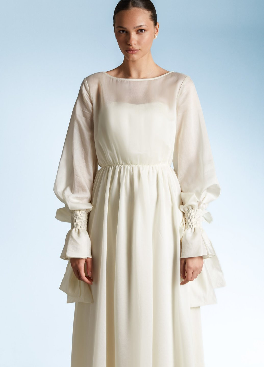 Молочна кежуал сукня а-силует Gepur однотонна