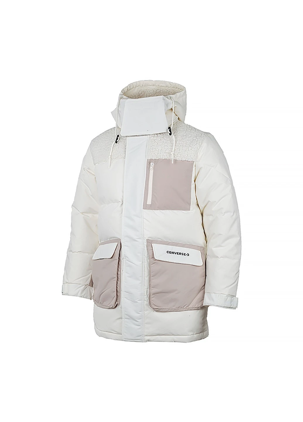 Белая зимняя куртка premium mid down jacket Converse