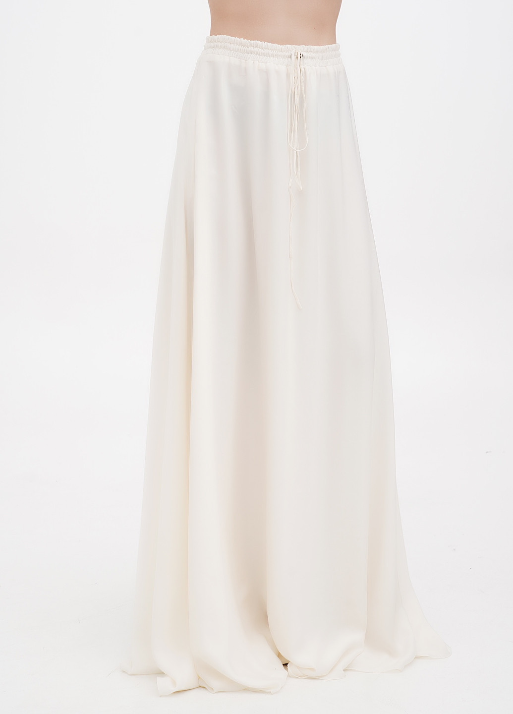 Молочная кэжуал, вечерний однотонная юбка Ralph Lauren клешированная