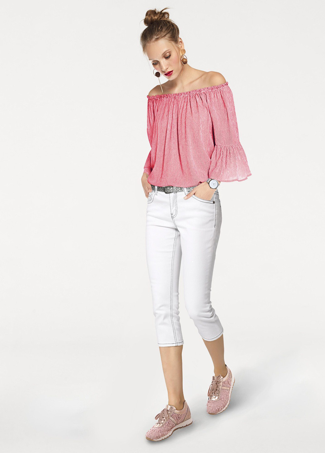Рожева літня блуза Heine