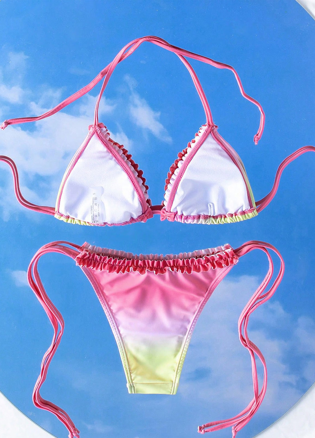 Комбінований літній купальник (ліф, трусики) роздільний, бікіні SHEIN