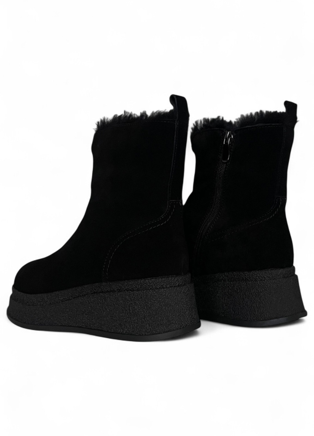 Зимние ботинки Anna Lucci с мехом из натуральной замши