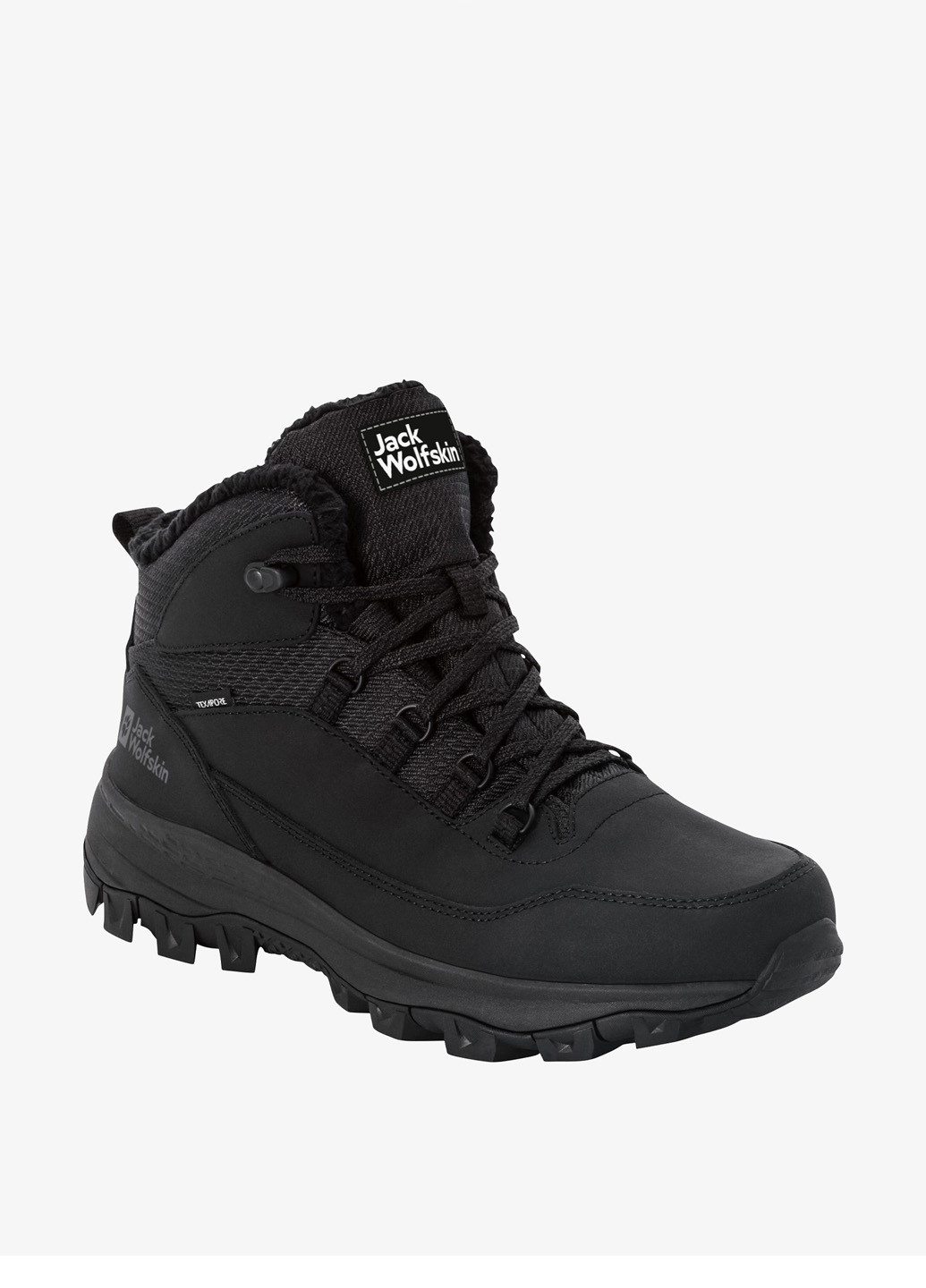 Черные осенние ботинки хайкеры Jack Wolfskin