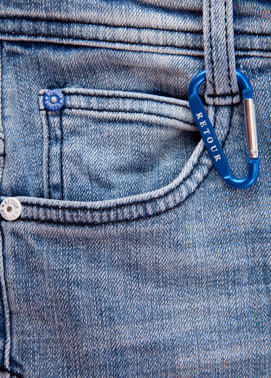 Голубые демисезонные джинсы Retour