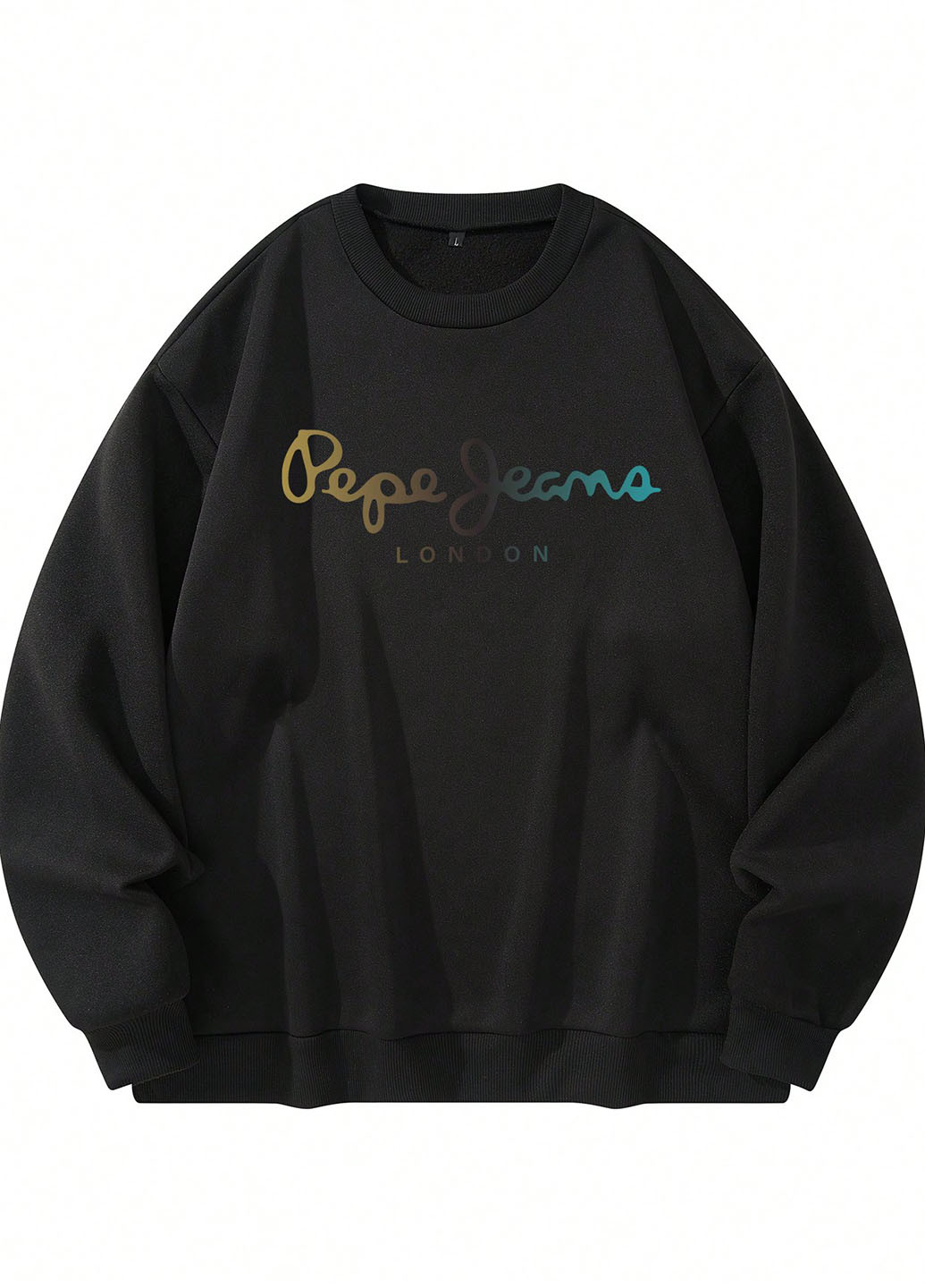 Чорний світшот SHEIN напис (339827738)