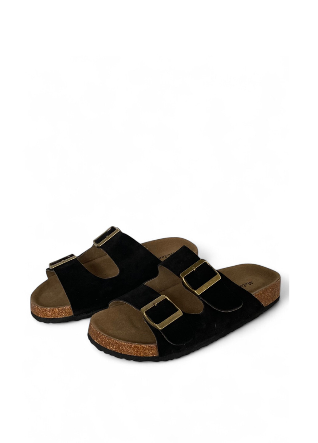 Черные шлепанцы Melanda.M