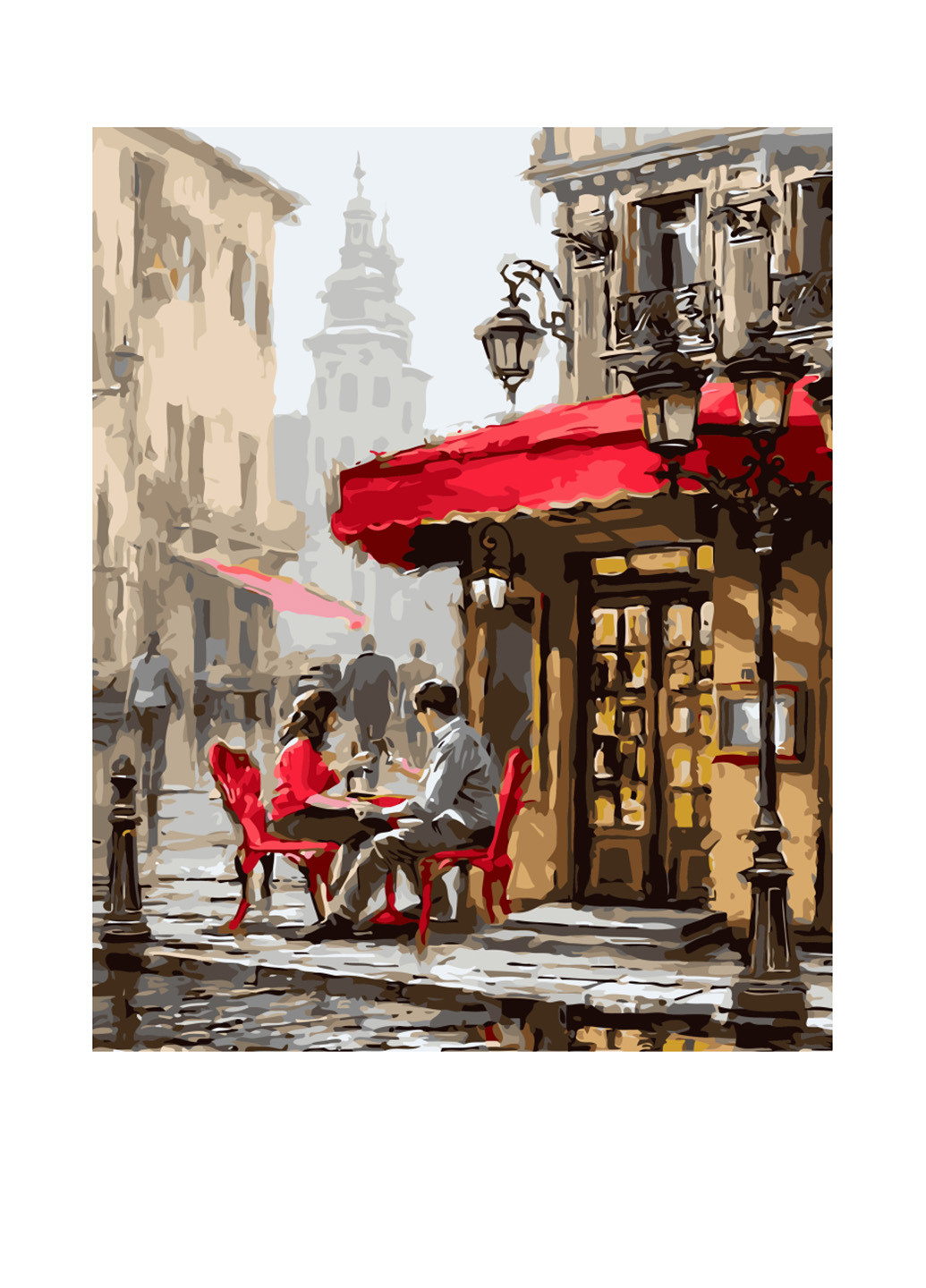 Картина по номерам Лондонское кафе, 40х50 см Brushme (150530112)