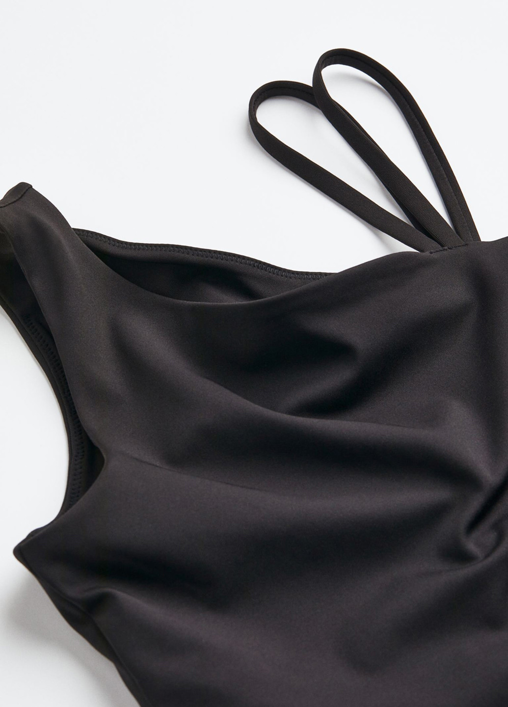 Комбинезон H&M комбинезон-брюки однотонный чёрный кэжуал полиэстер