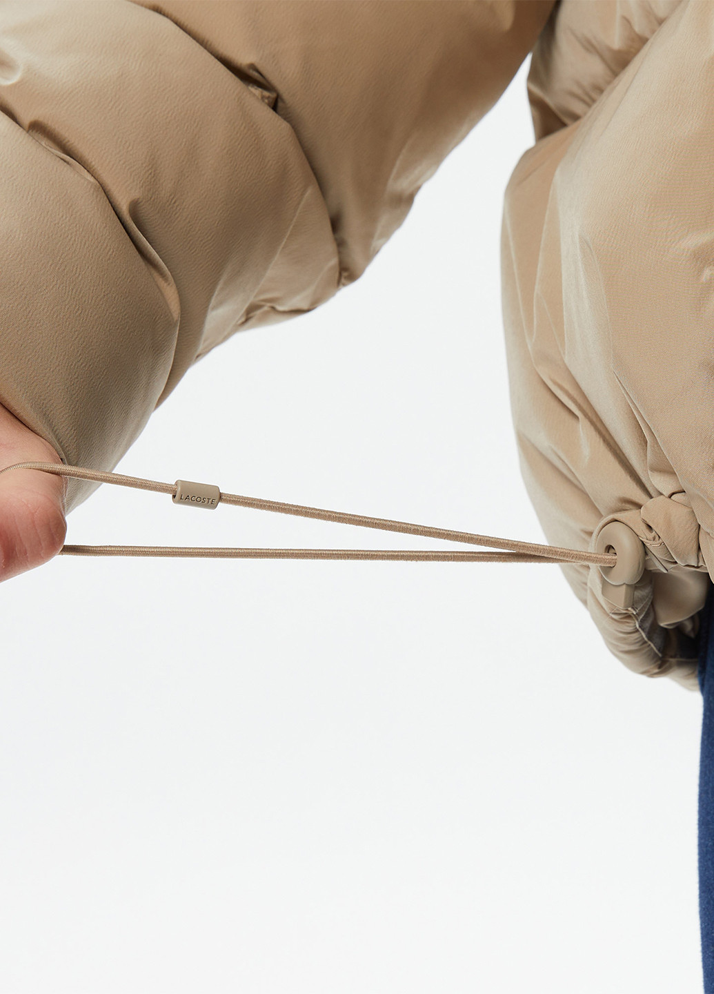 Бежева демісезонна куртка Lacoste