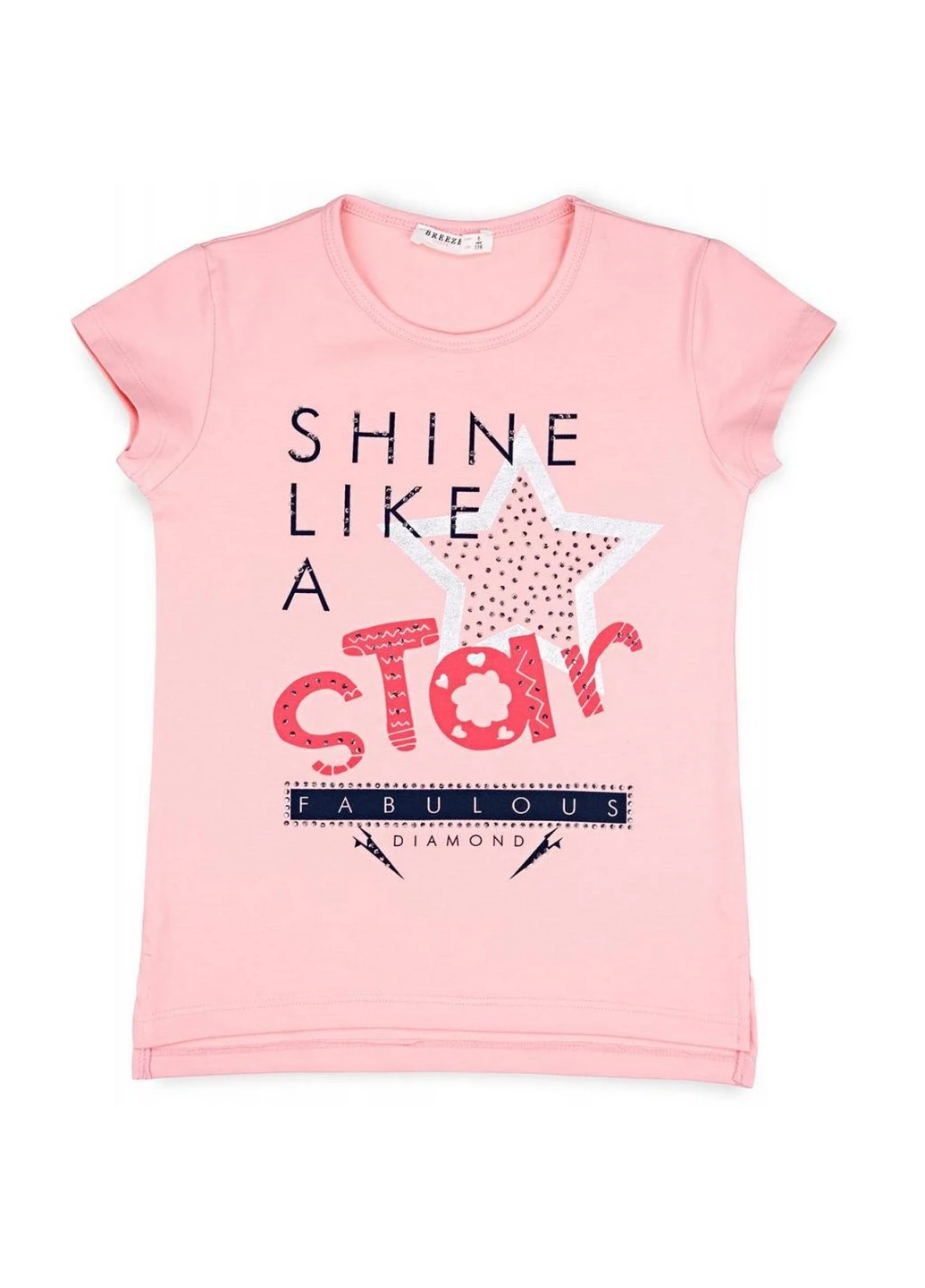 Синій літній костюм десткий "shine like a star" (10252-128g-peach) Breeze