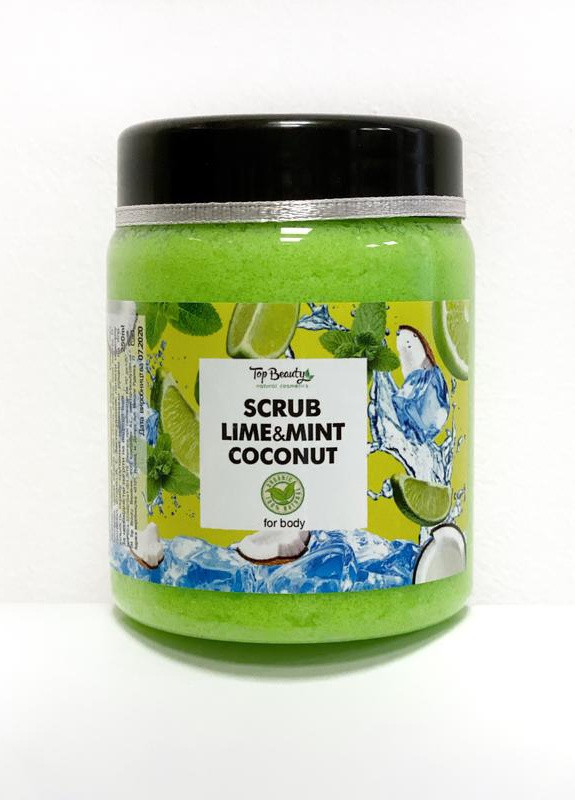 Скраб для тела банка 250 мл Lime-Mint-Coconut Top Beauty (212372325)