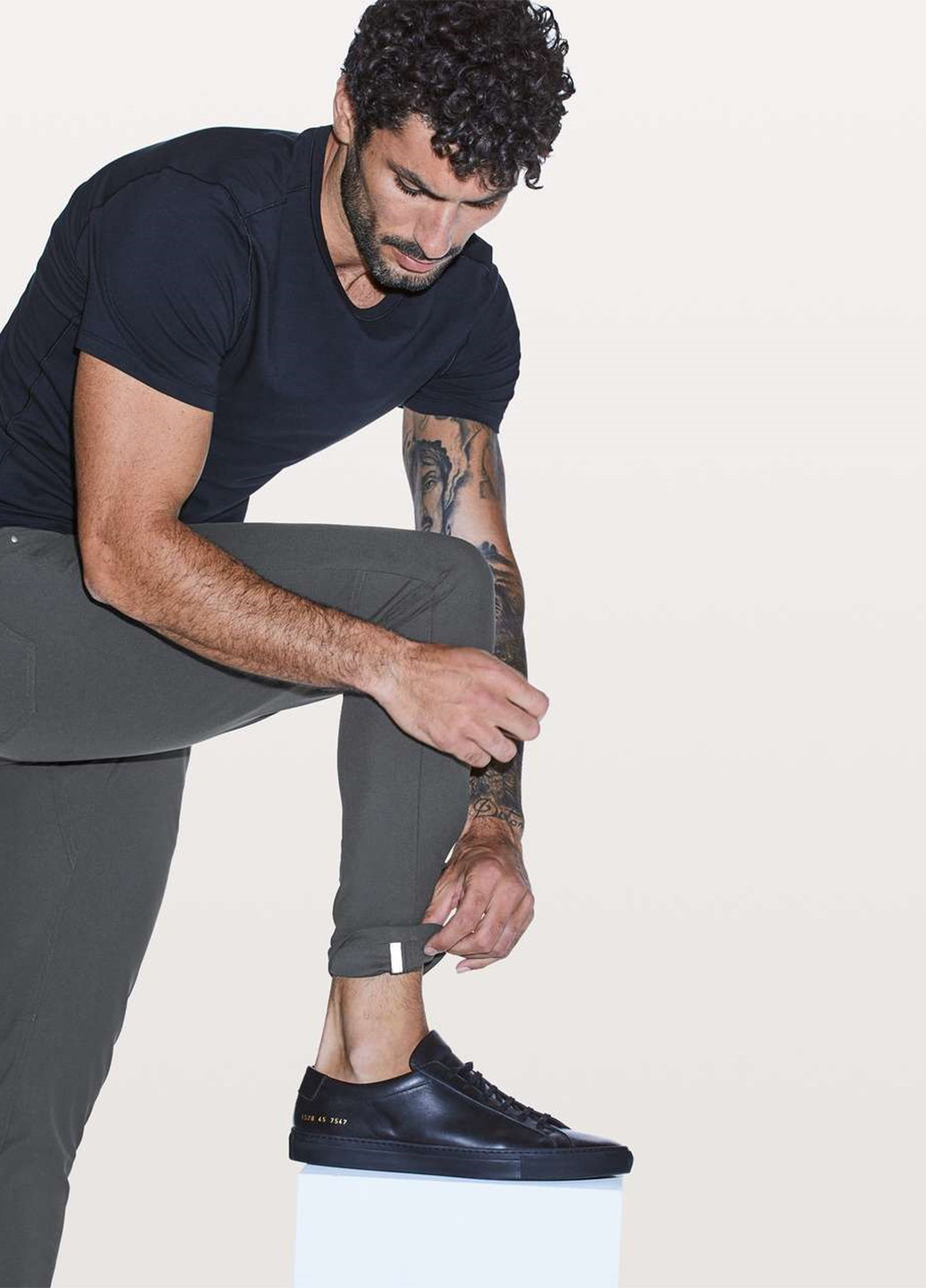 Темно-серые кэжуал демисезонные чиносы брюки Lululemon Athletica